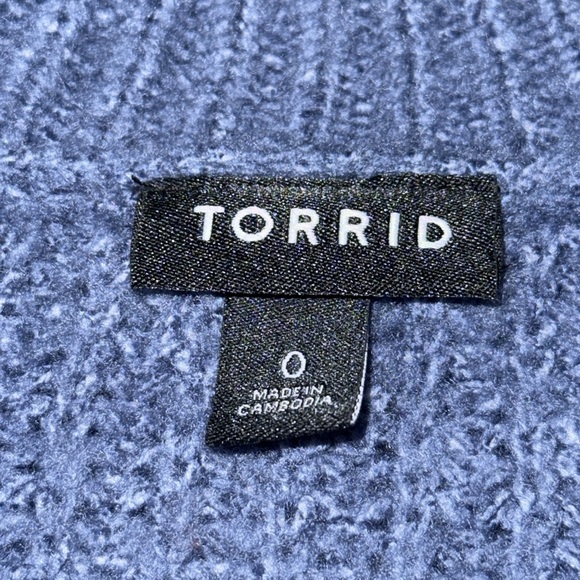 Torrid Blue Cardigan Button Front Sweater - Picture 8 of 9